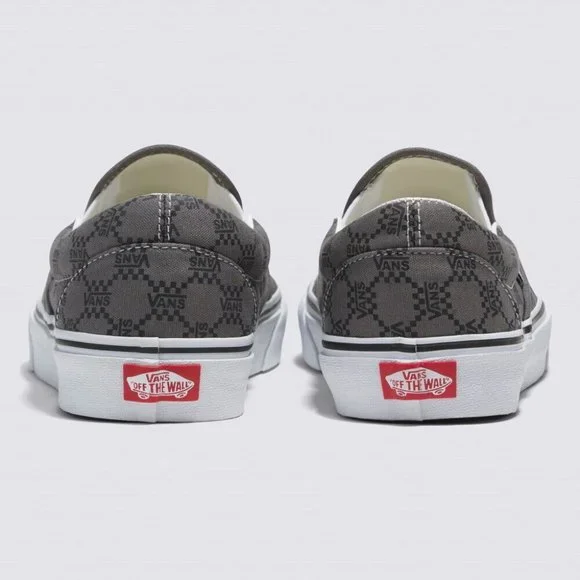 Vans Mens Vans Classic Slip-on - Mens Shoes Pewter/Black - Picture 3 of 8
